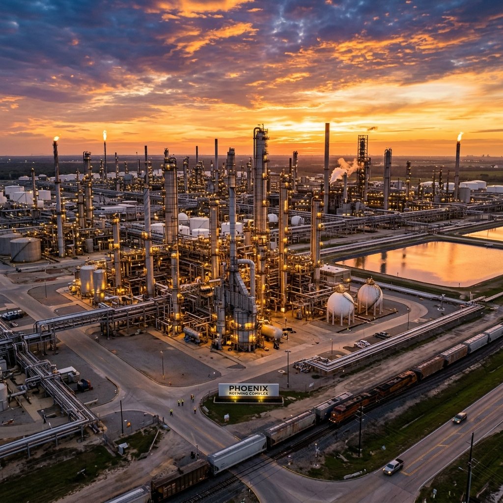 Oil and gas refinery